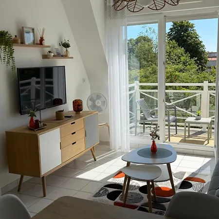 Les Belles Rives T2 Avec Balcon Ensoleille דירה *